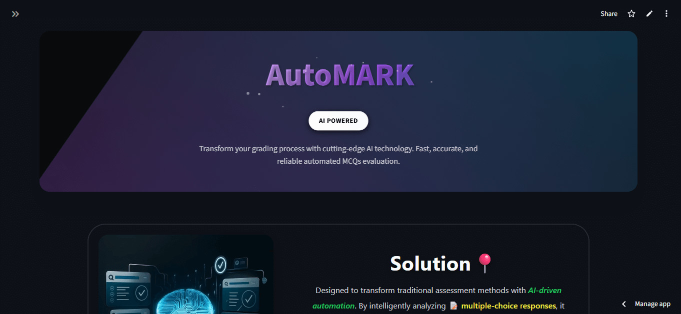 AutoMark Processing